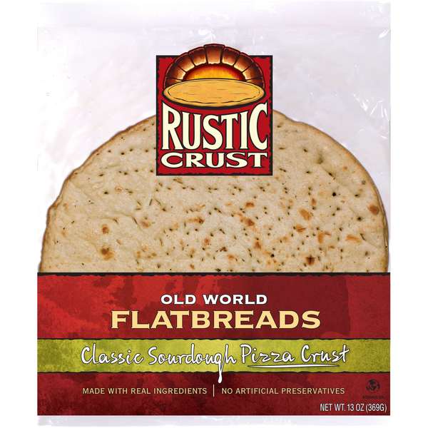 Rustic Crust Rustic Crust Classic Sour Dough Pizza Crust 12" Crust, PK8 1204